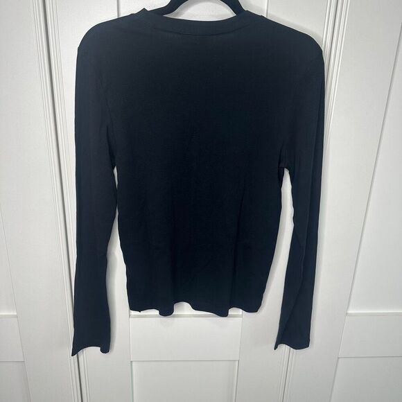 New Topshop black long sleeve crew neck (v1) - Picture 3 of 4